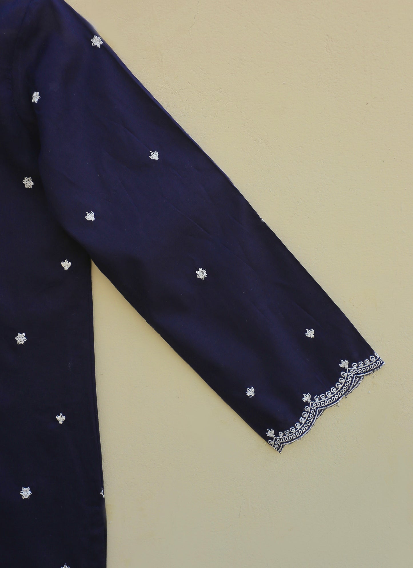 Blue Embroidered Suit