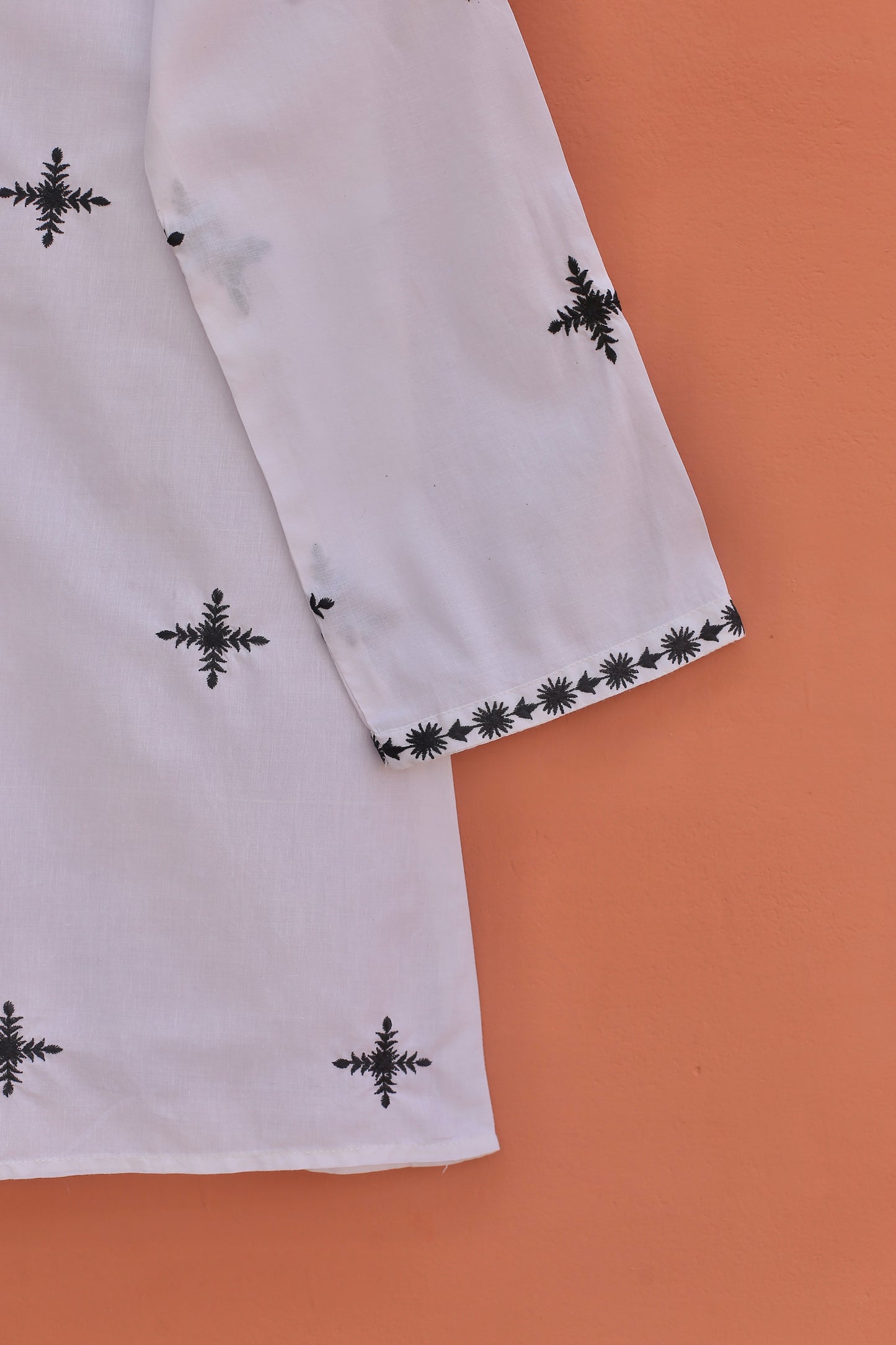 White Embroidered Top