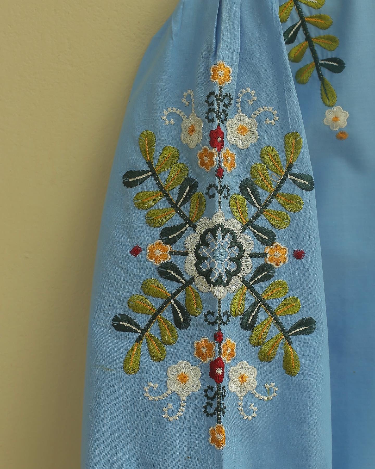 Sky Embroidered Top