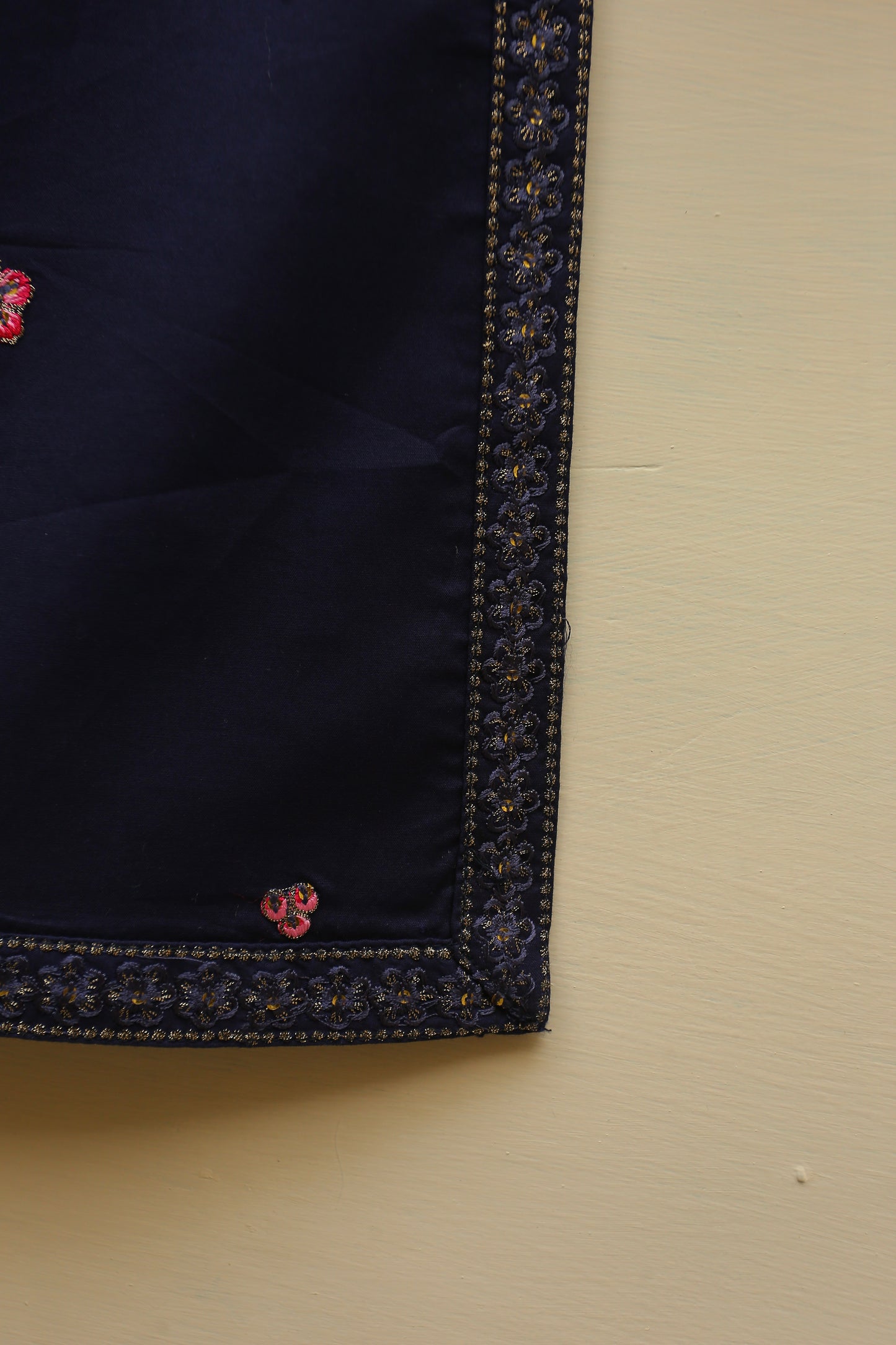 Blue Embroidered Suit