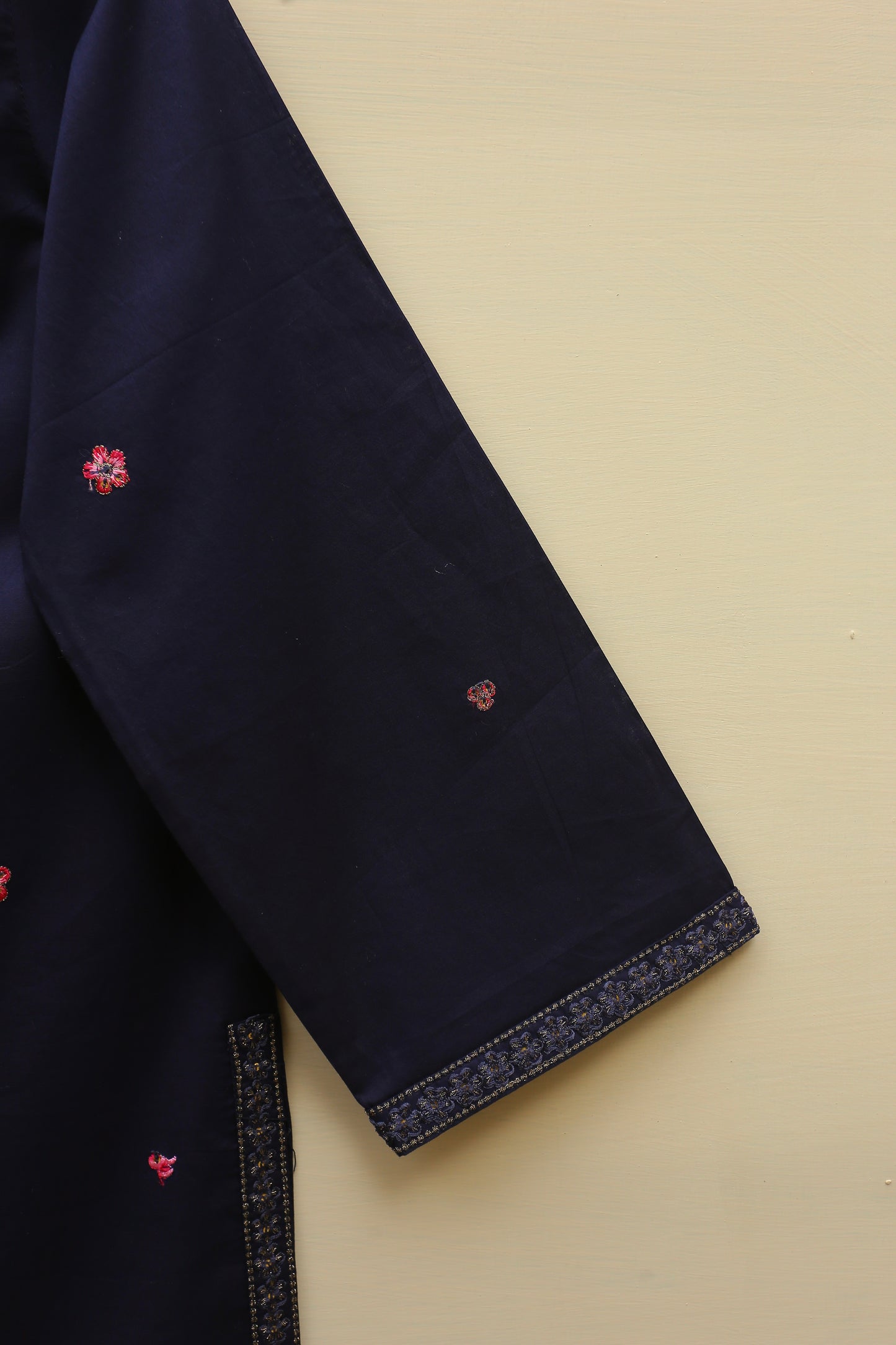 Blue Embroidered Suit