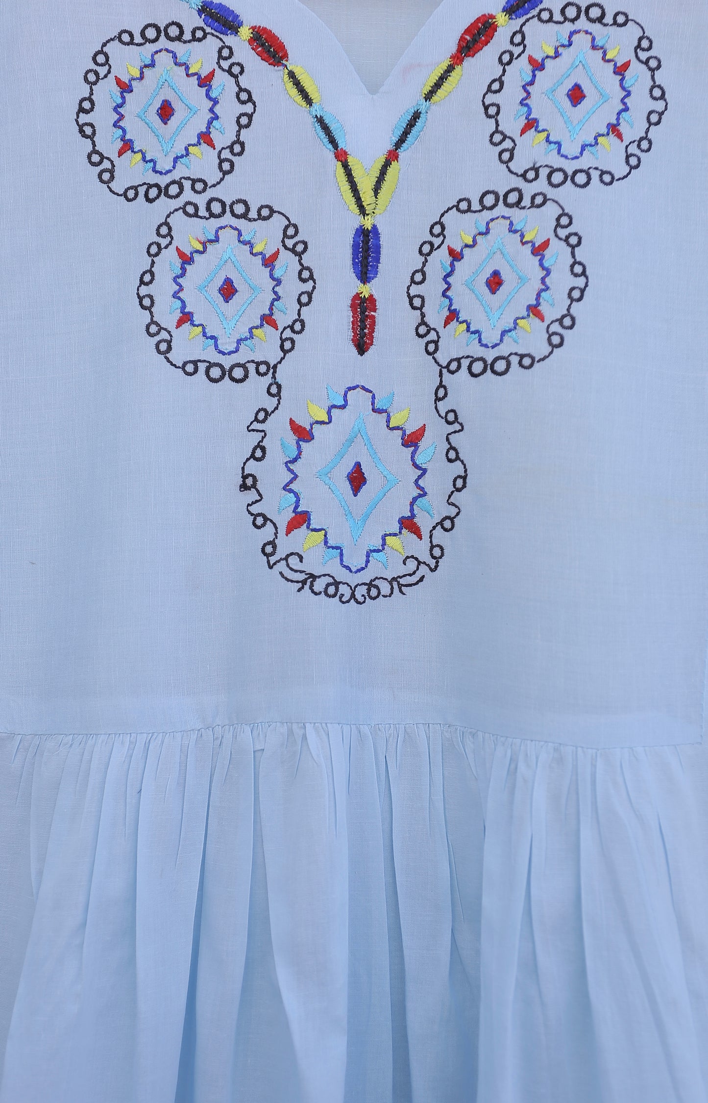 Embroidered maxi