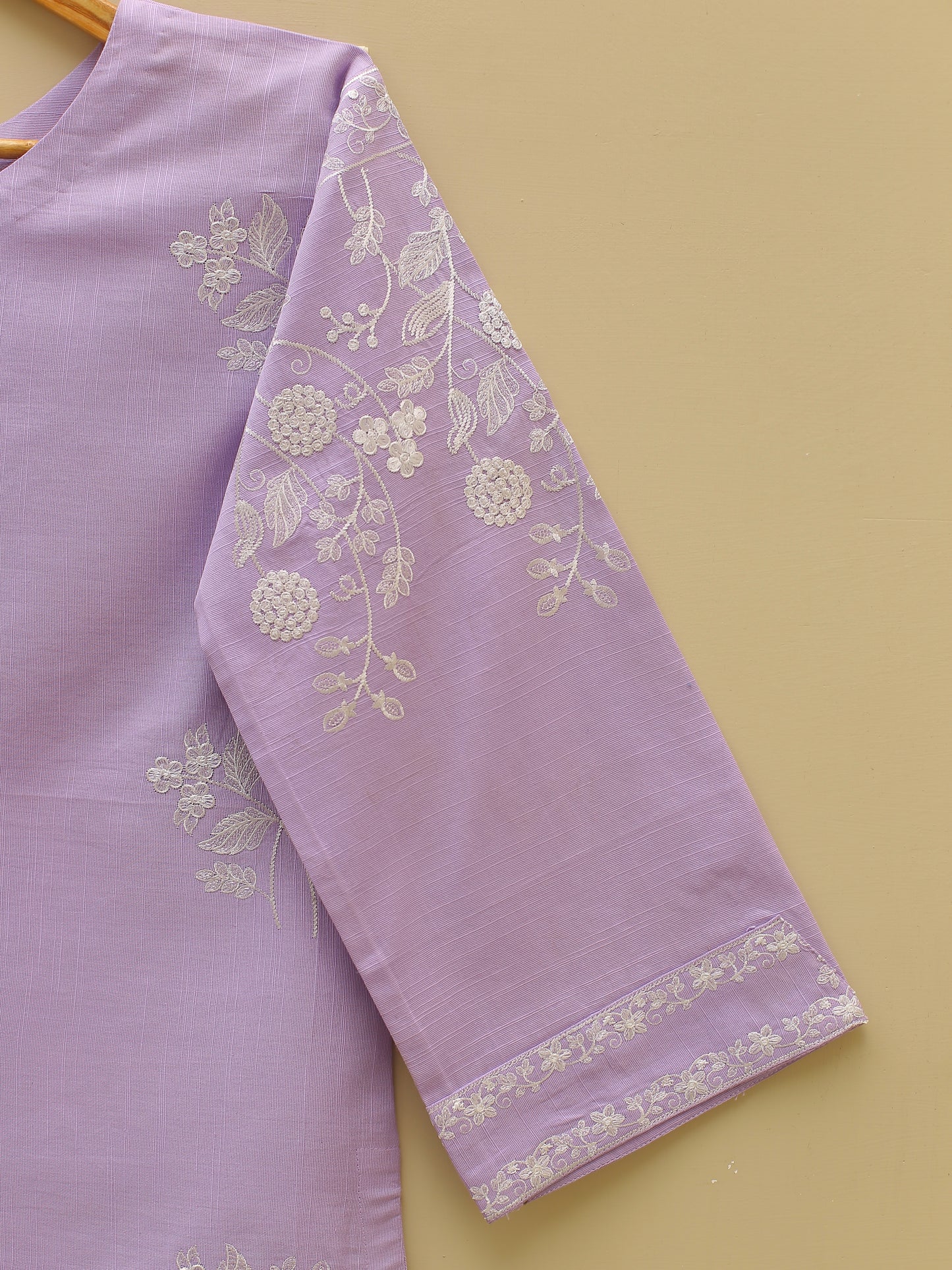 Lavender Embroidered Suit