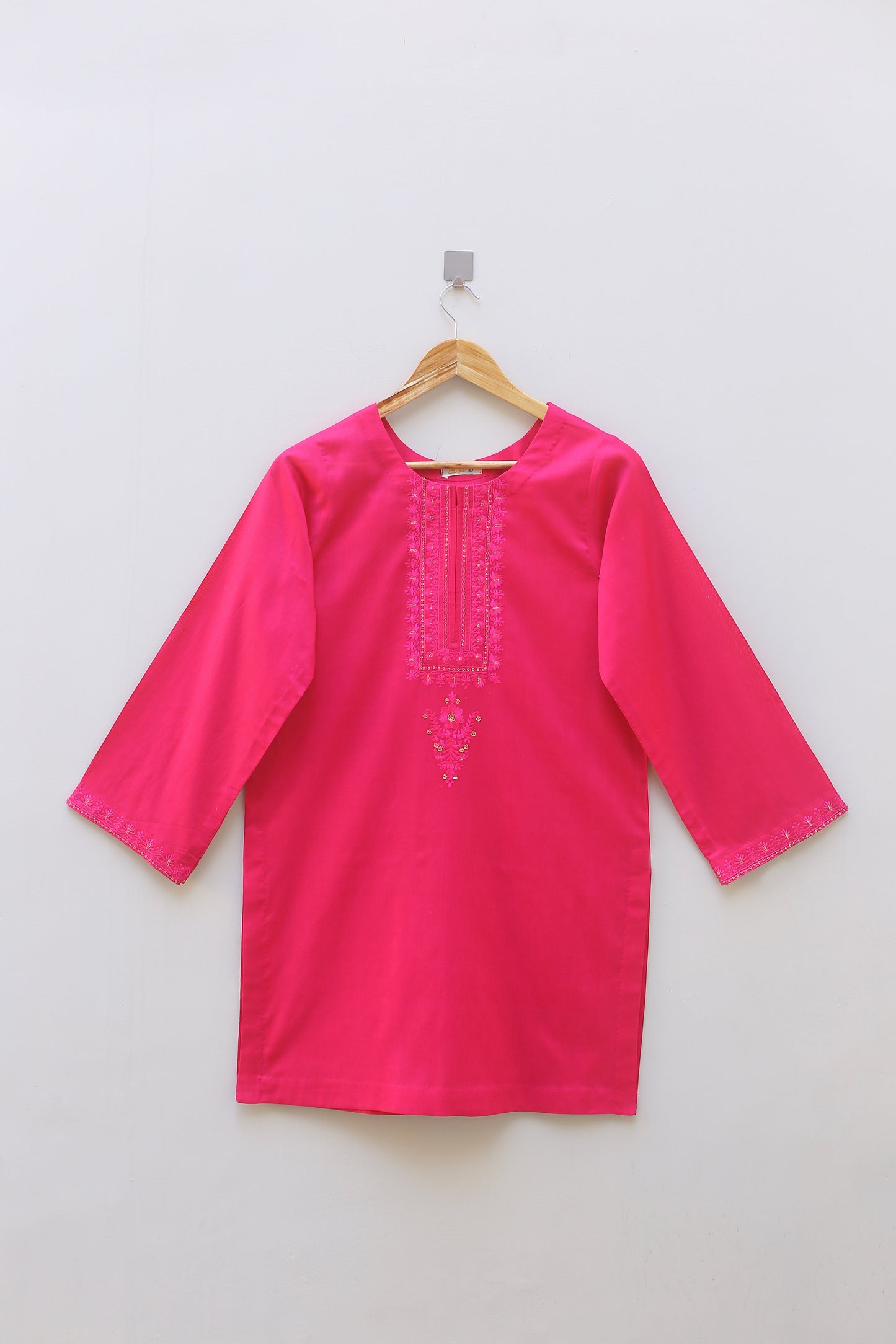 Pink Embroidered Suit
