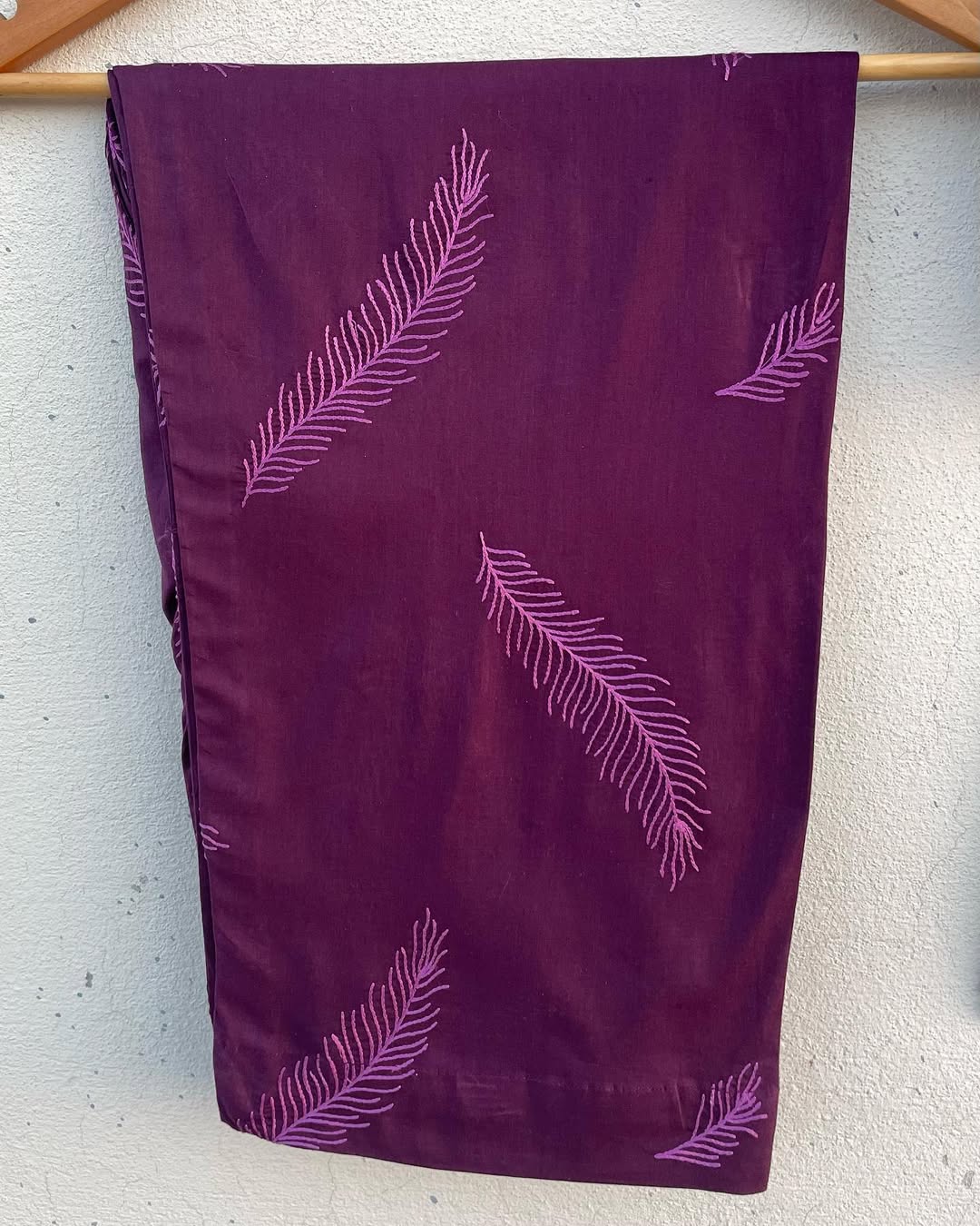Plum Embroidered Suit