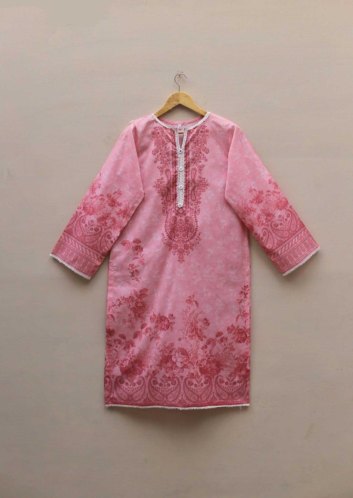 Pink Printed Suit