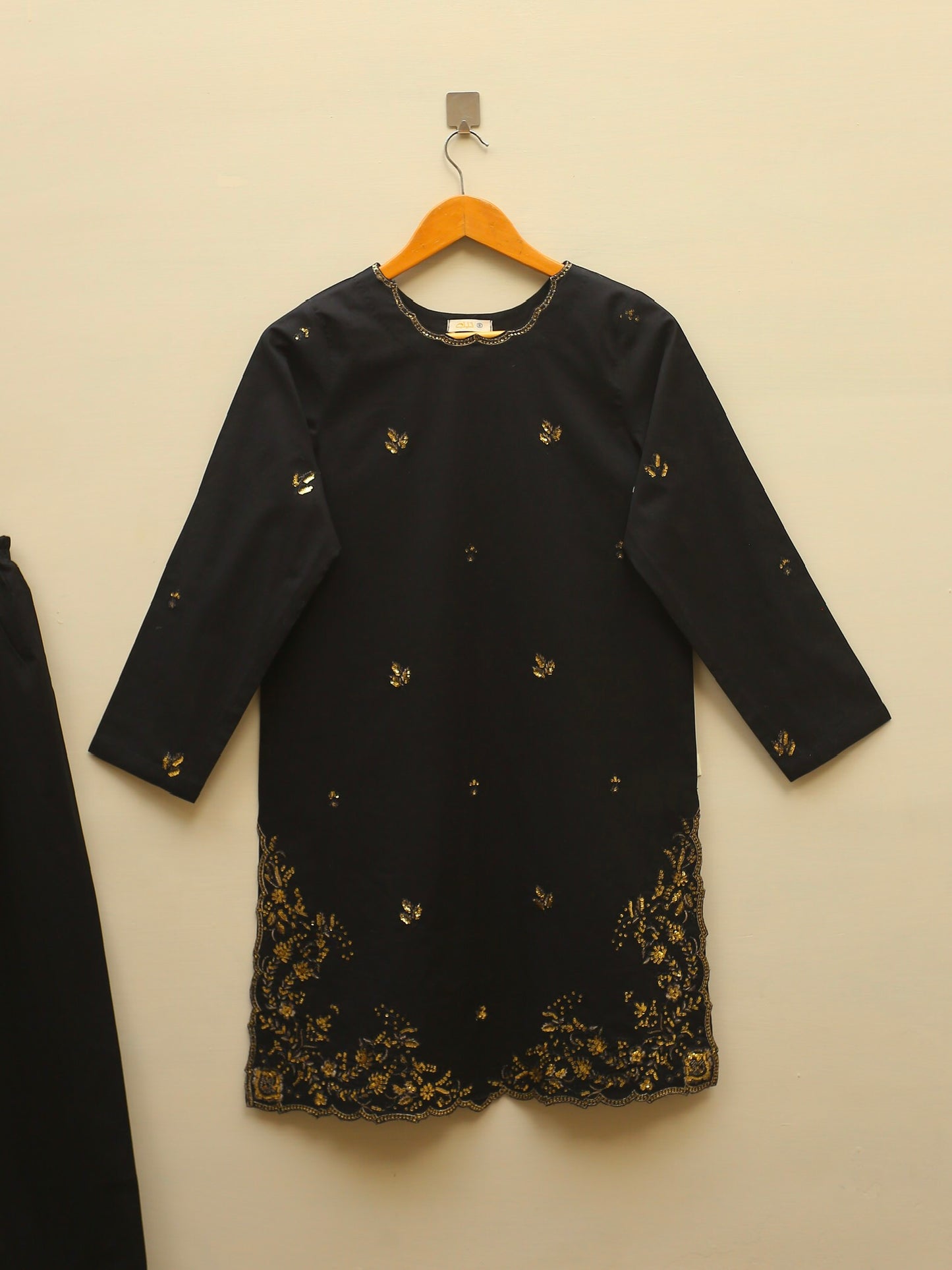 Black Embroidered Suit