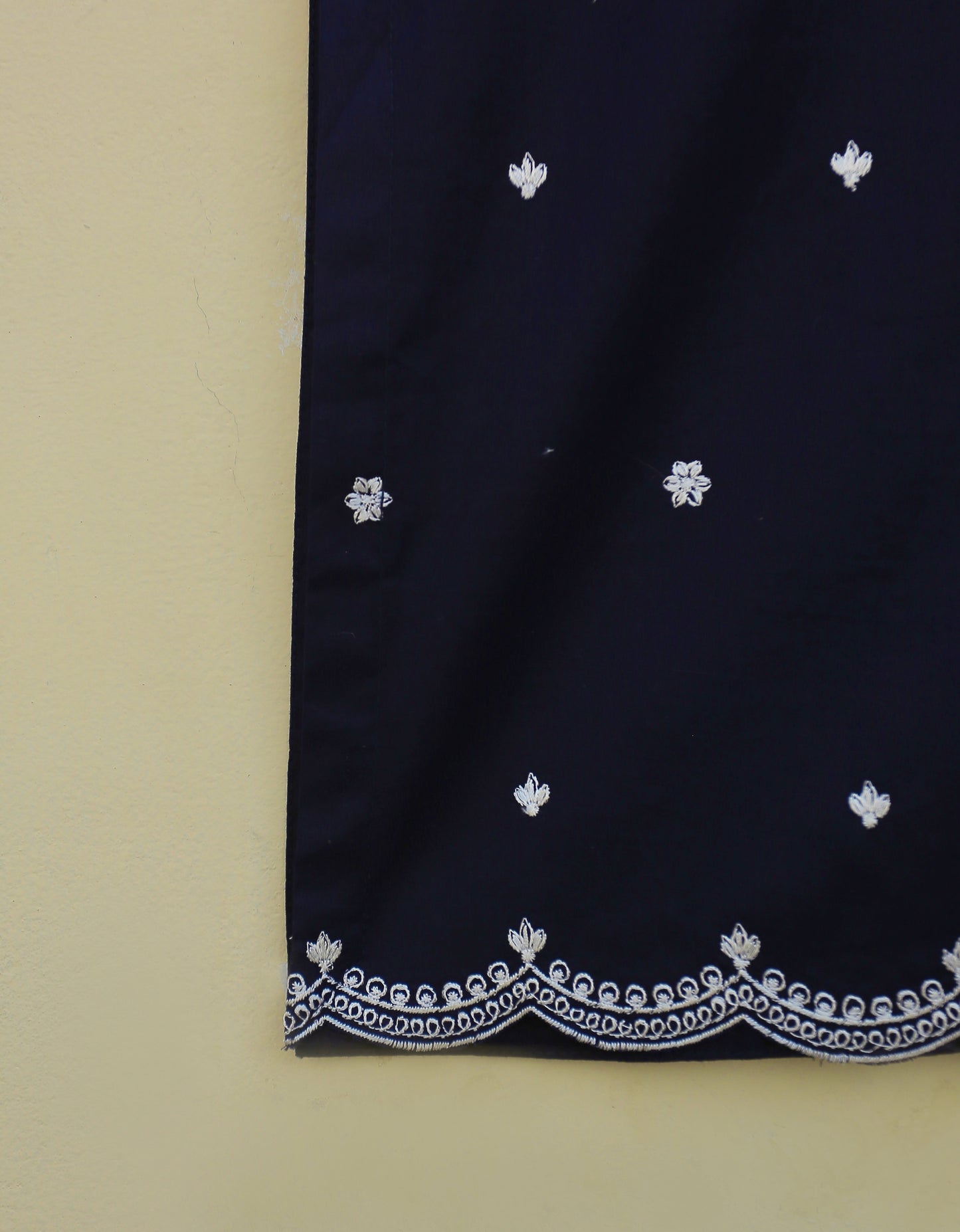 Blue Embroidered Suit