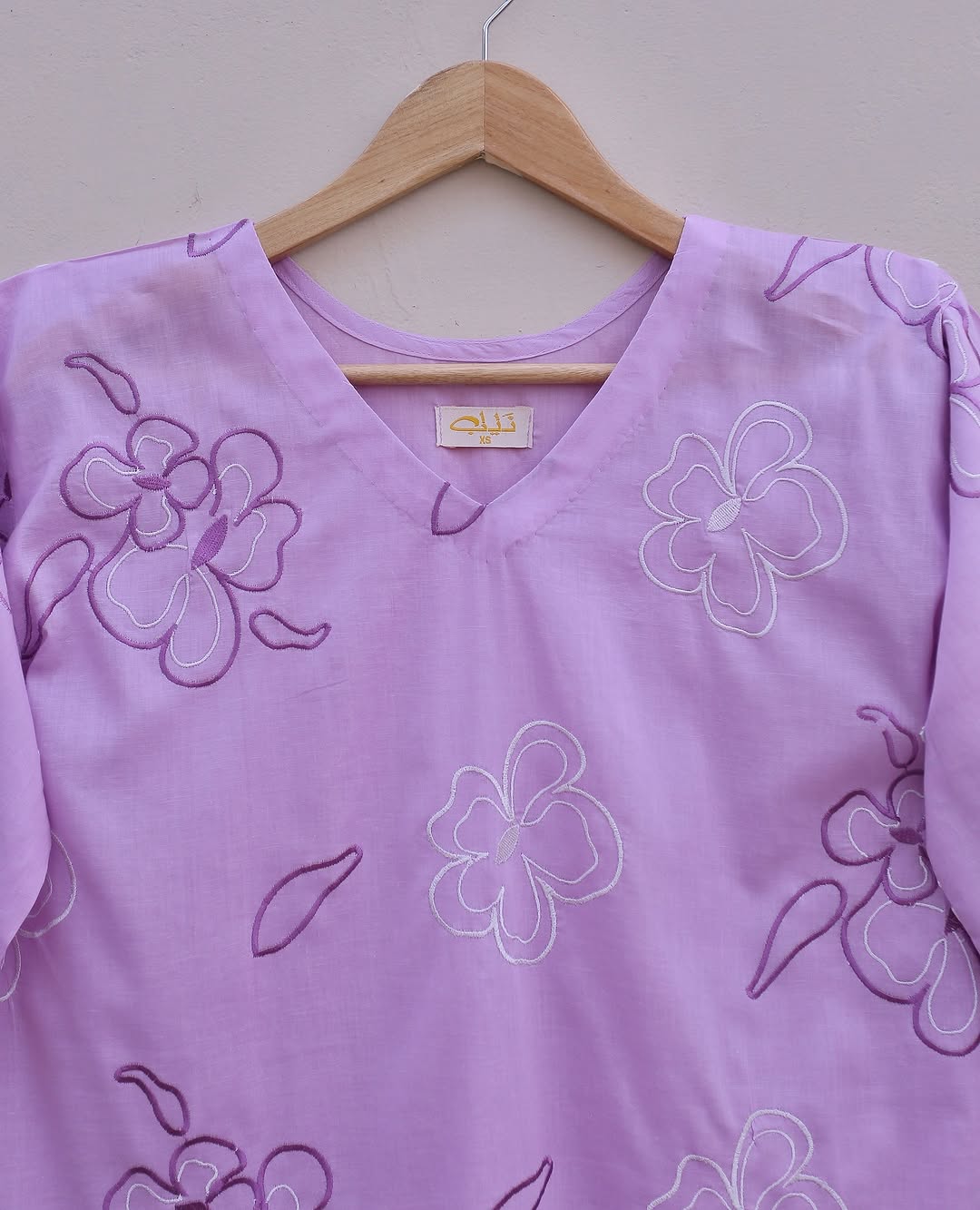 Lilac Embroidered Suit