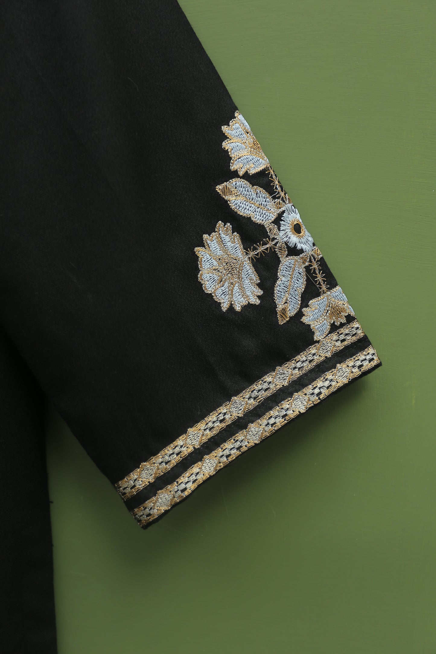 Black Embroidered Suit