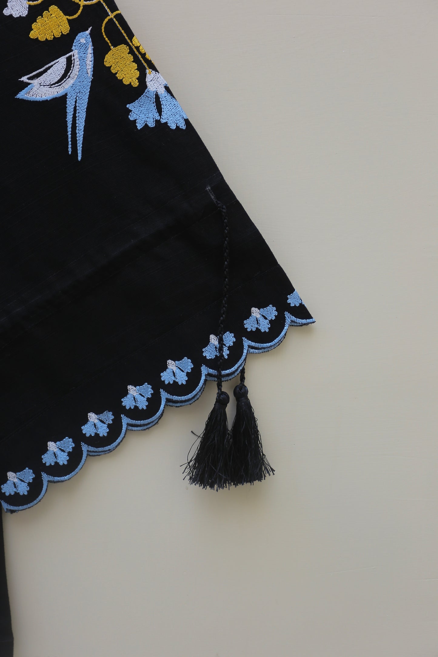 Black Embroidered Top