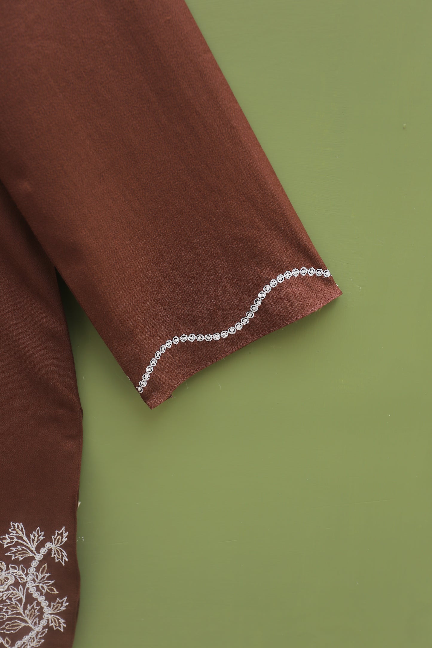 Chocolate Embroidered Suit
