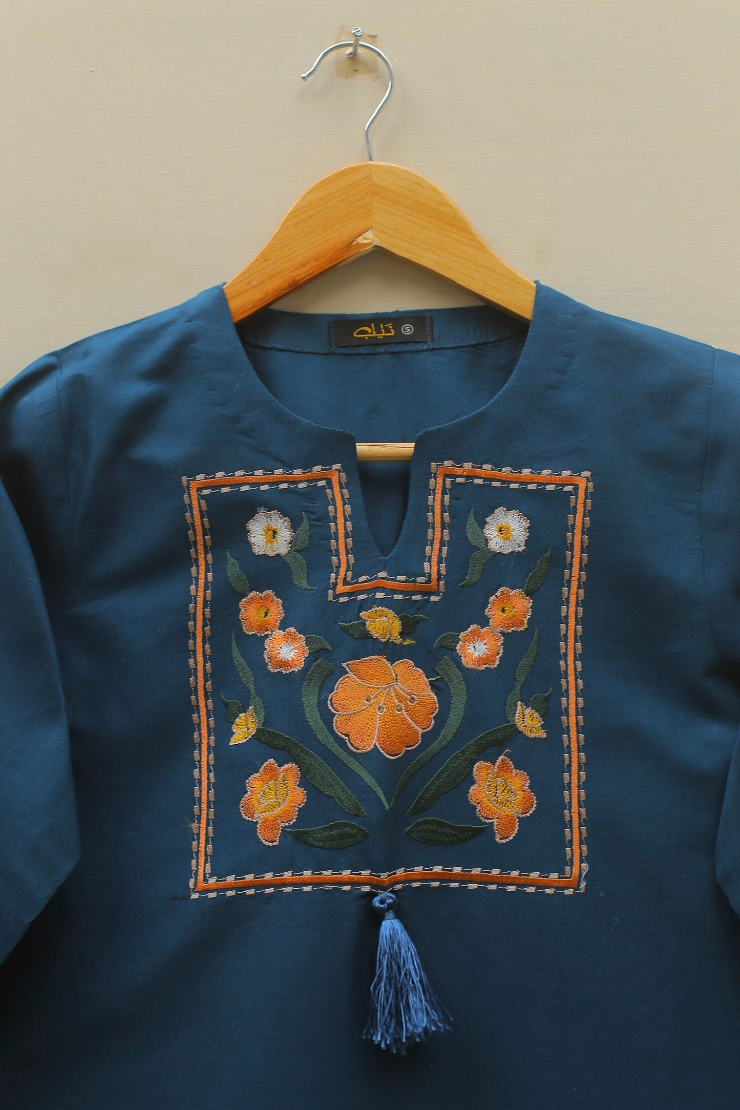 Zinc Embroidered Top
