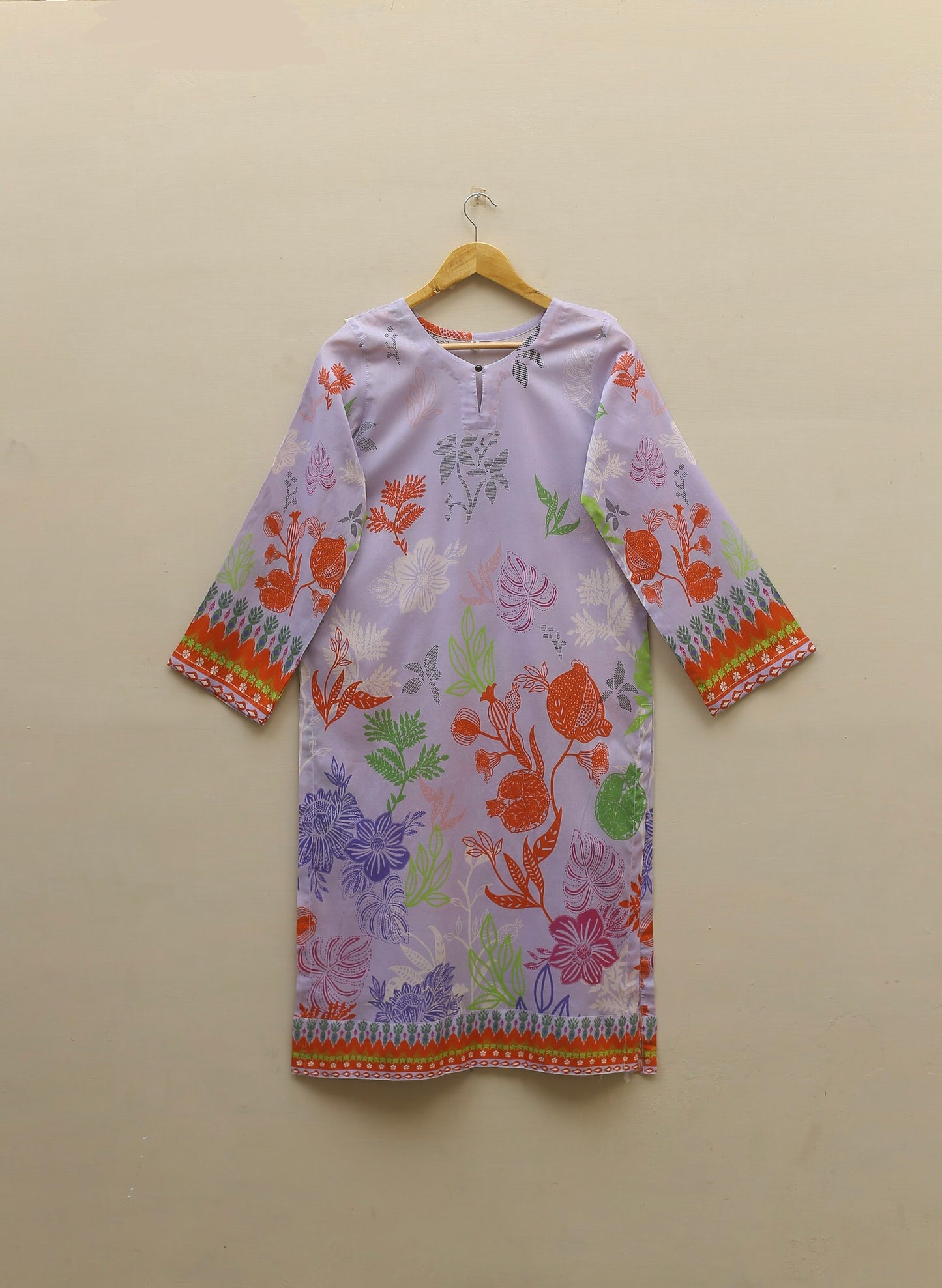 Lavender Printed Suit