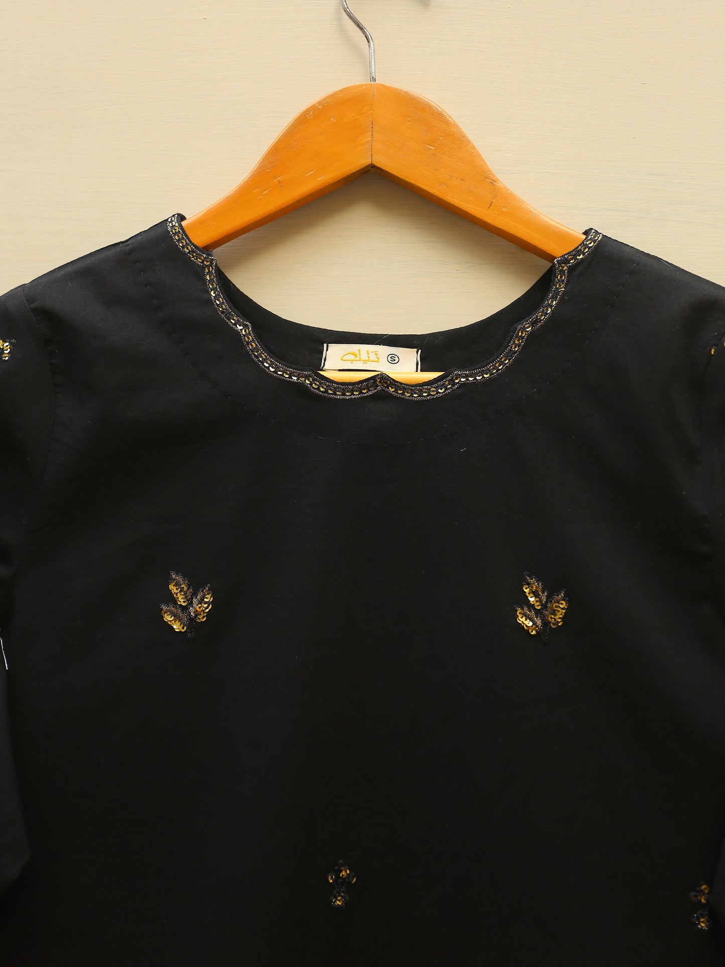 Black Embroidered Suit