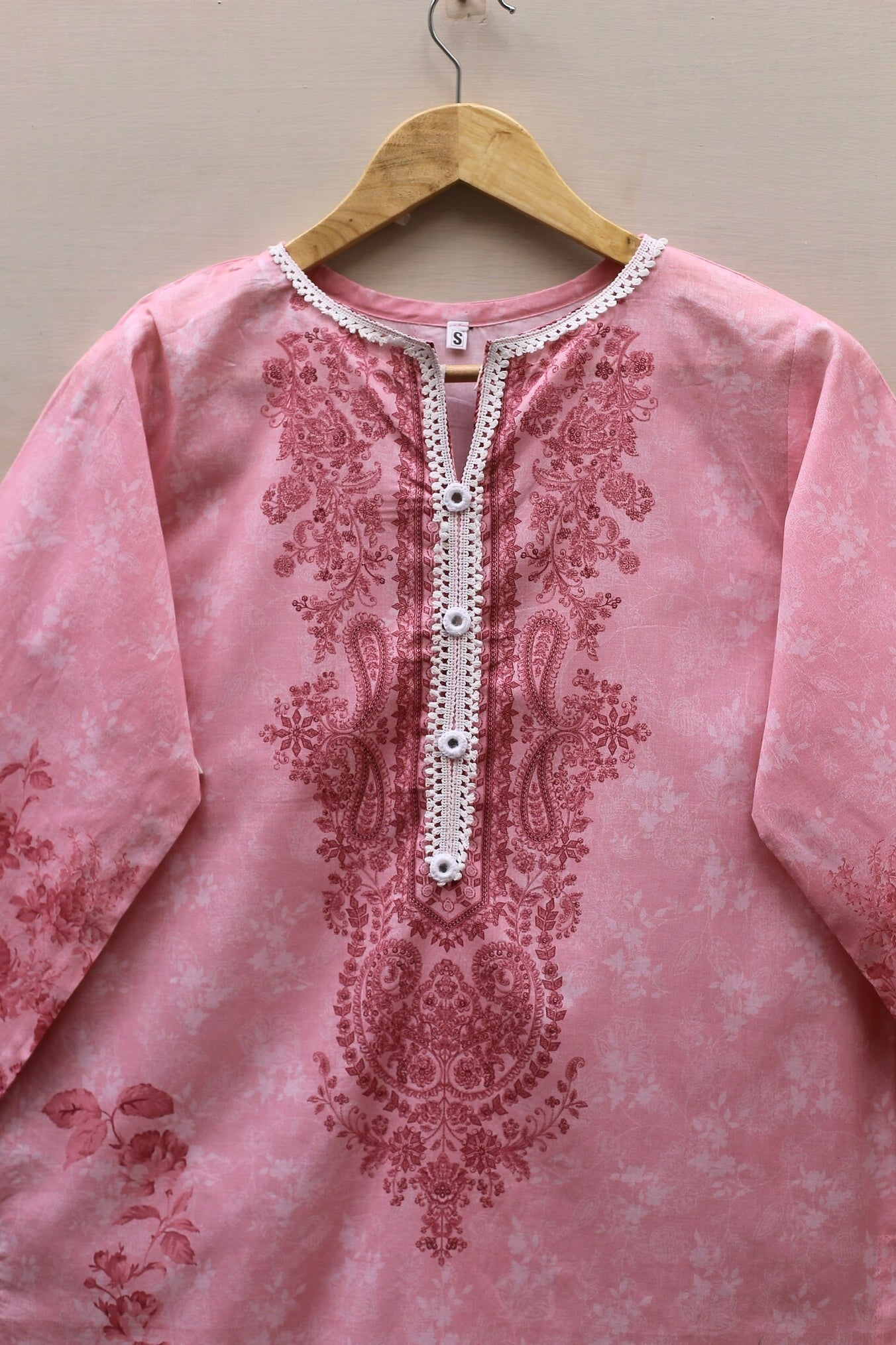 Pink Printed Suit