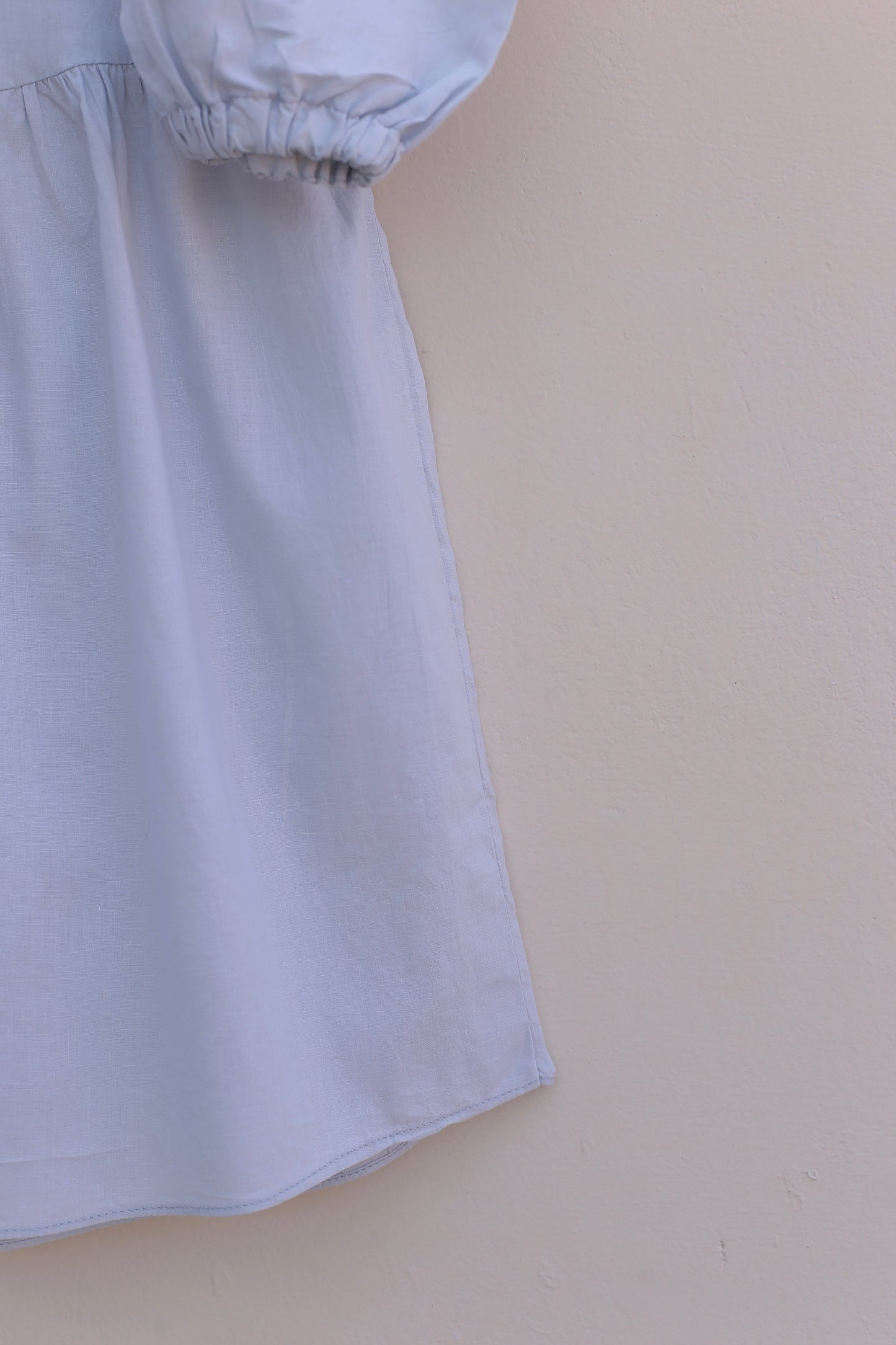 Sky Puff Sleeves Top
