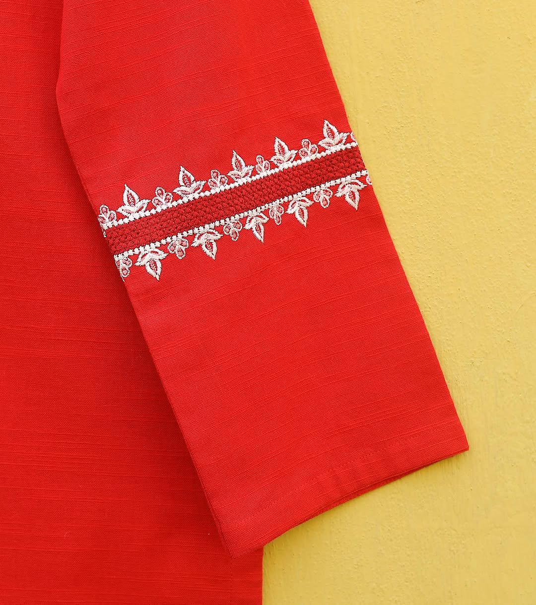 Red Embroidered Suit
