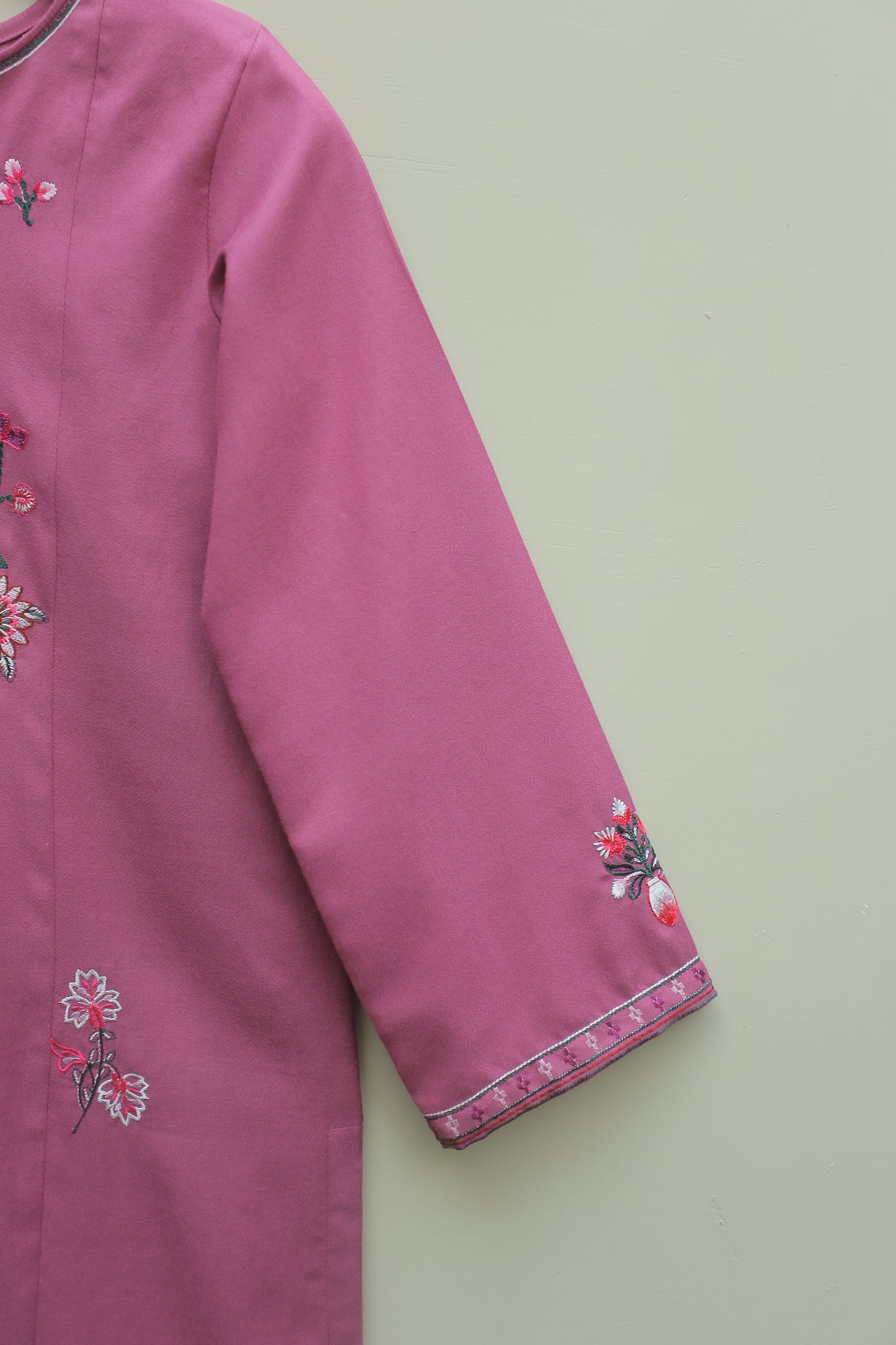 Purple Embroidered Kurta