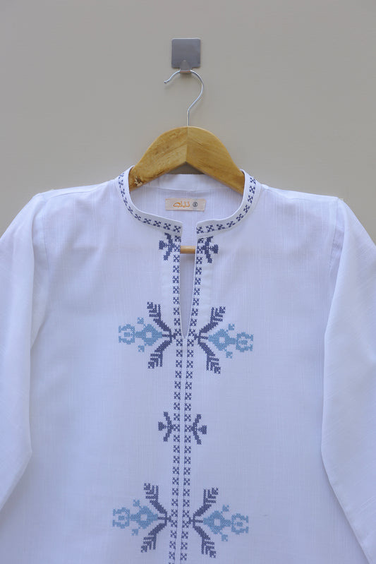 White Embroidered Top 2