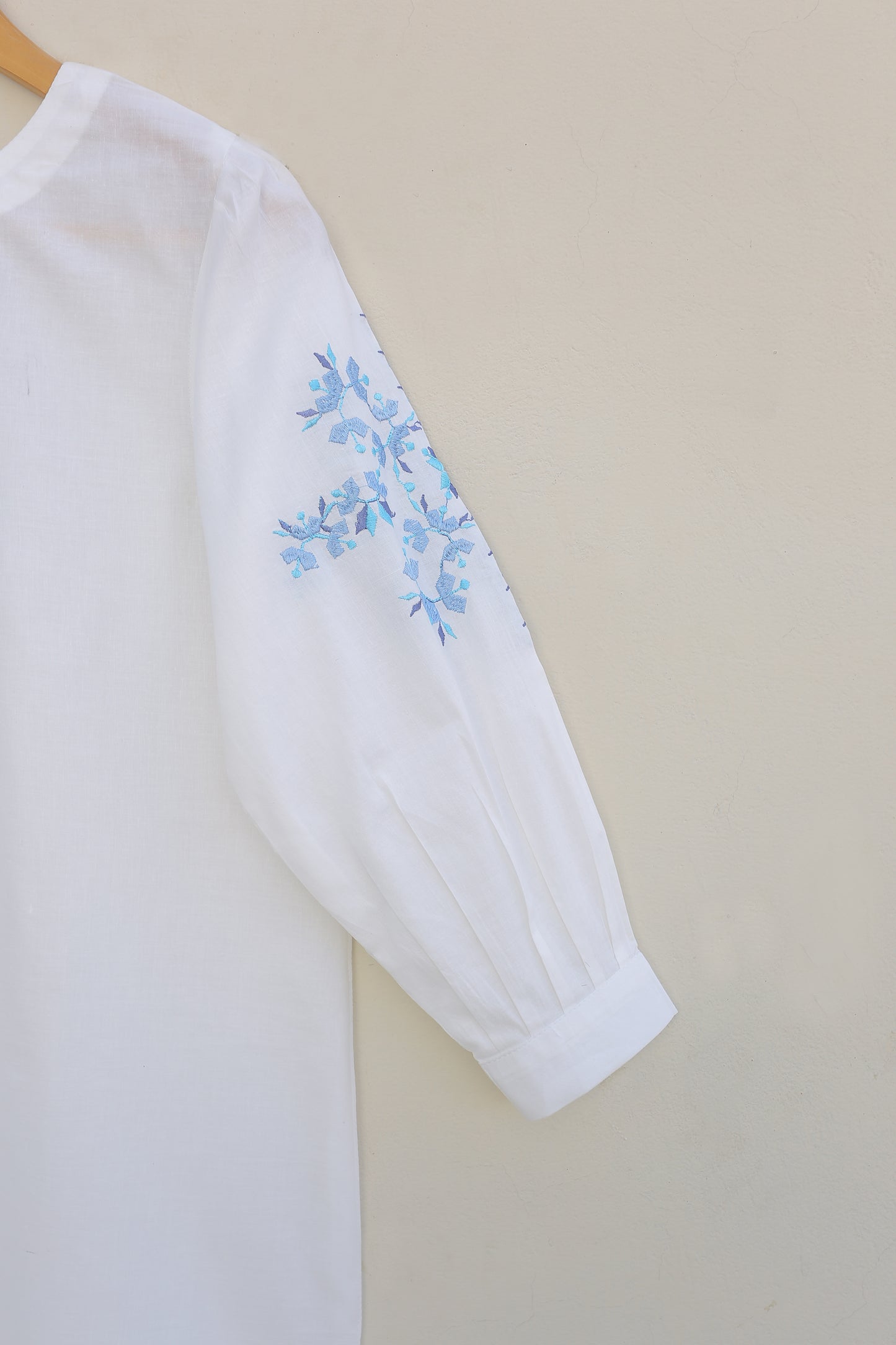 White Embroidered Top