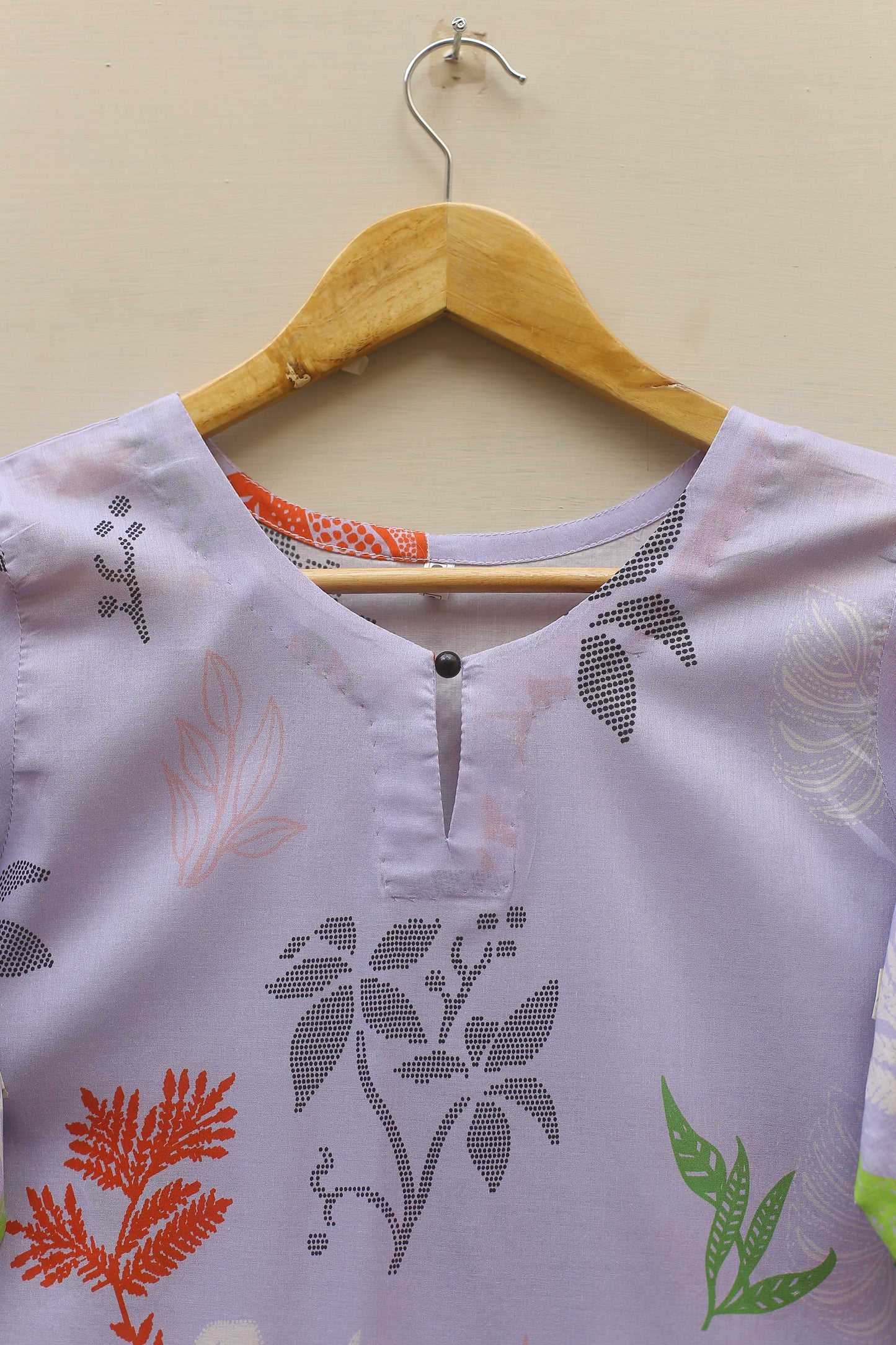 Lavender Printed Suit