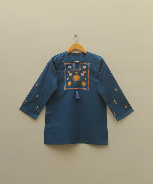 Zinc Embroidered Top