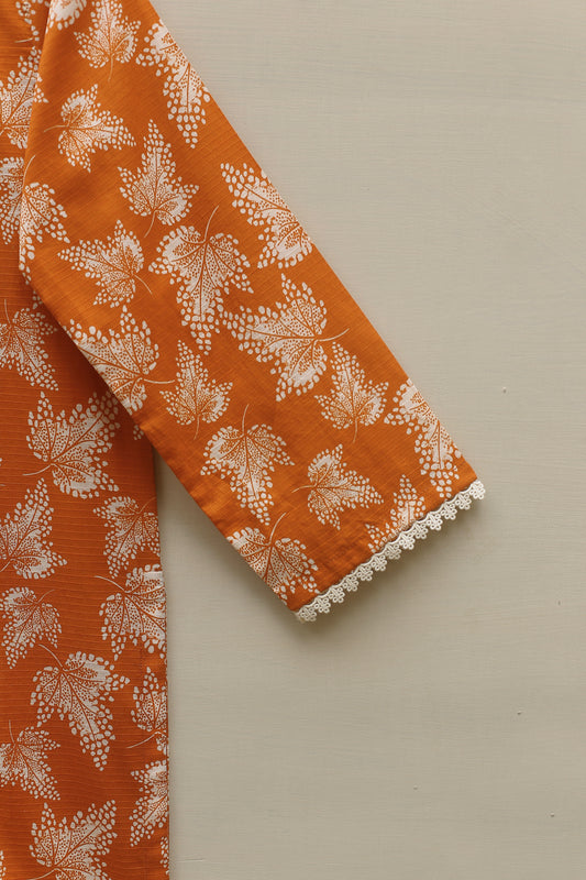 Rust Printed Suit