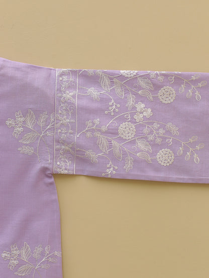 Lavender Embroidered Suit