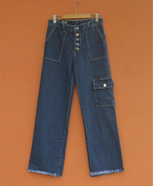 Blue Cargo Jeans