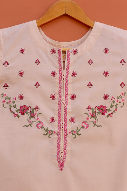 Skin Embroidered Kurta