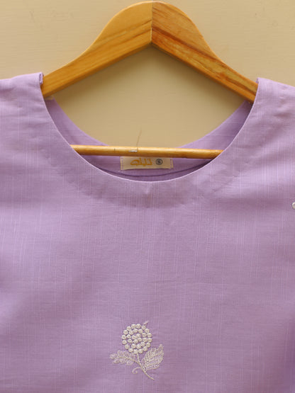Lavender Embroidered Suit
