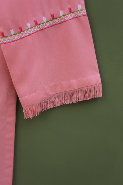 Pink Embroidered Kurta