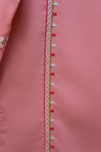 Pink Embroidered Kurta