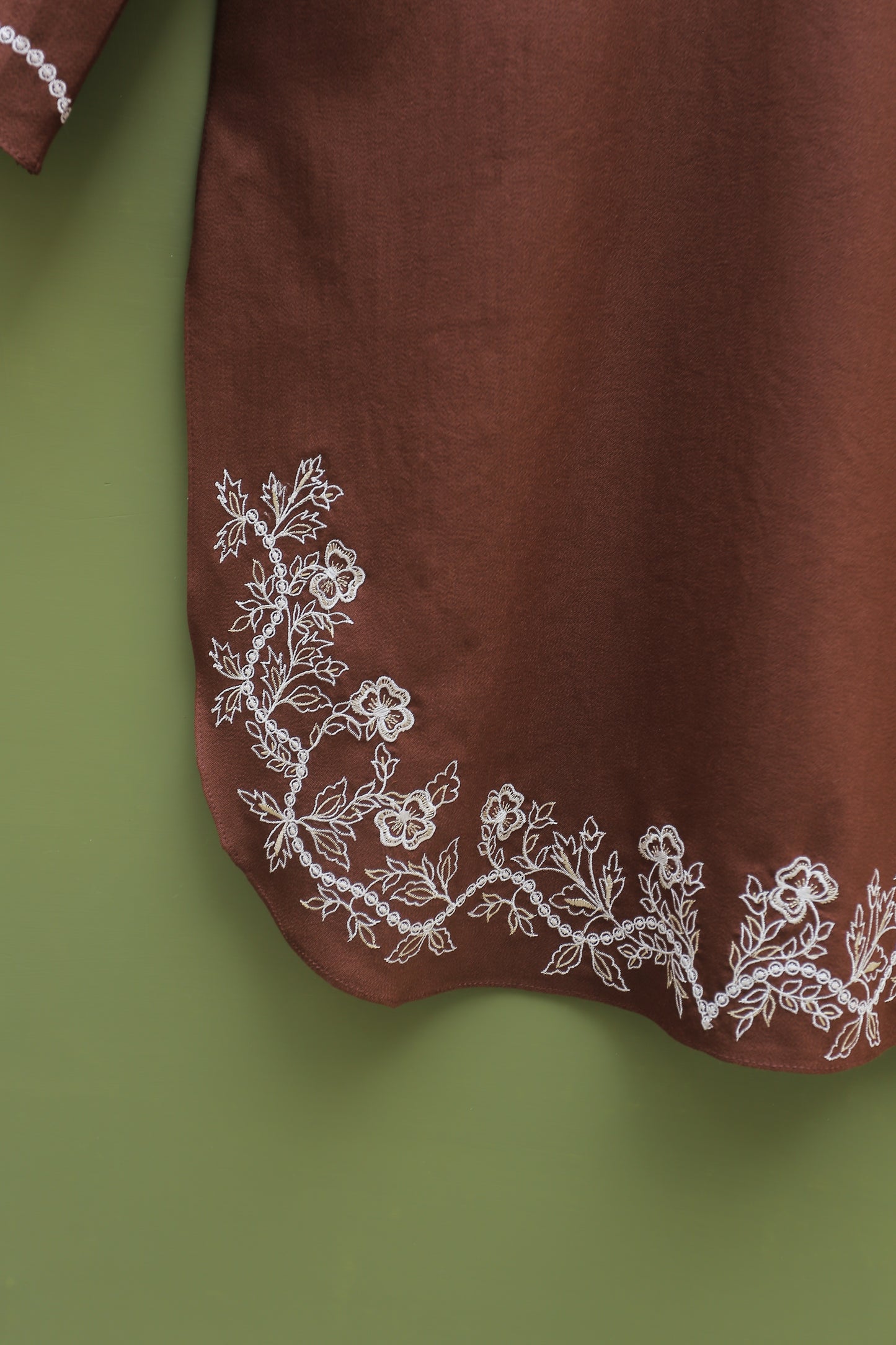 Chocolate Embroidered Suit