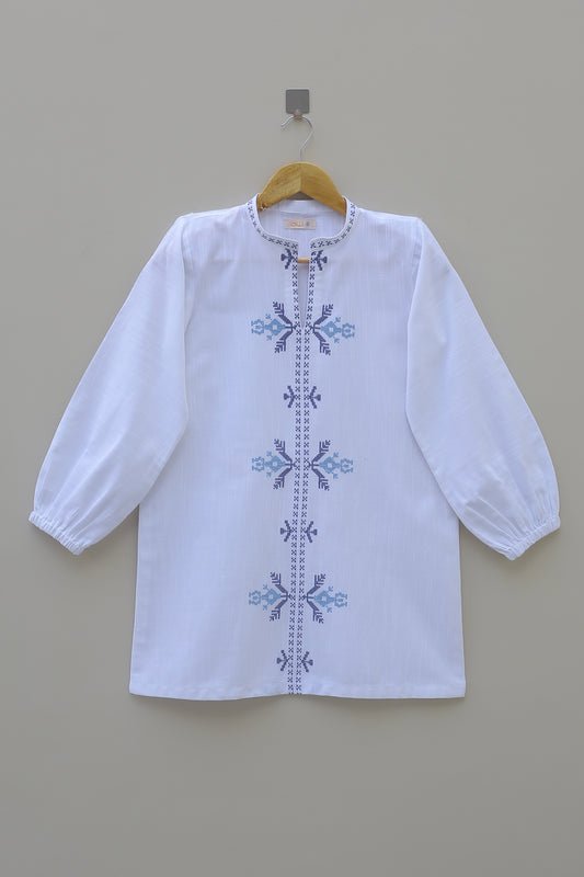 White Embroidered Top 2