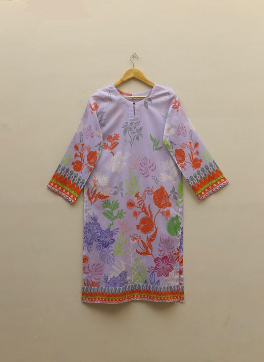 Lavender Printed Suit