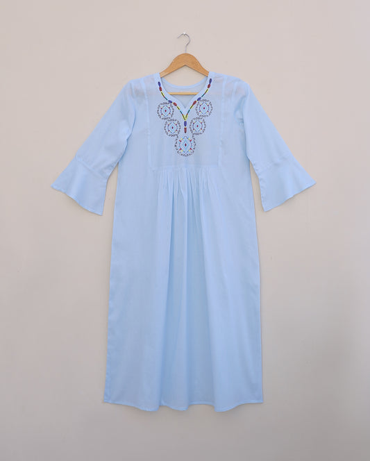 Embroidered maxi