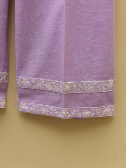Lavender Embroidered Suit