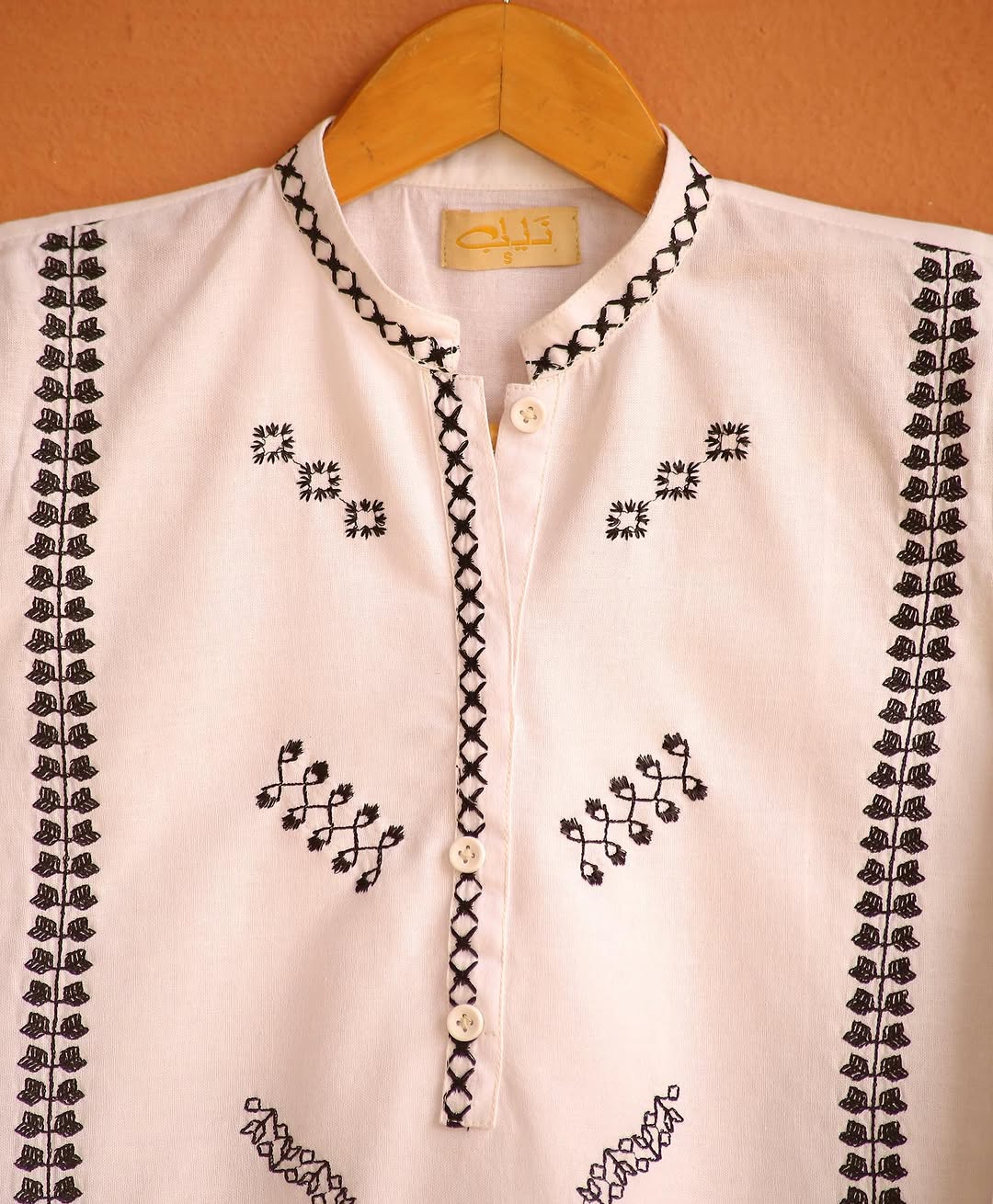 Embroidered White Top