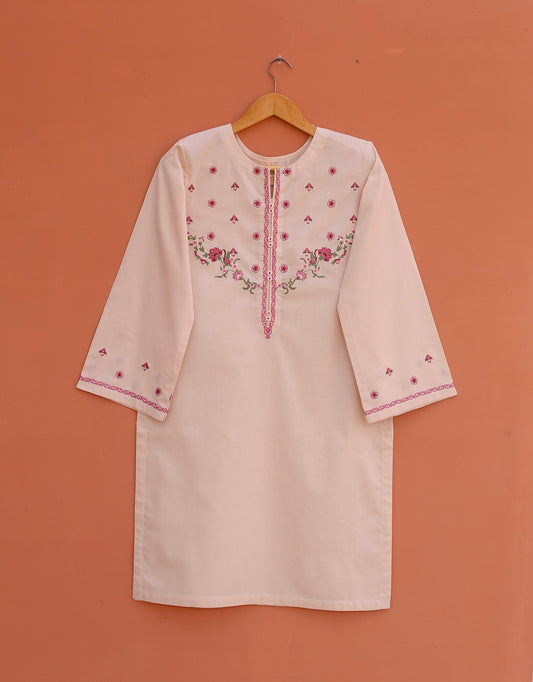 Skin Embroidered Kurta