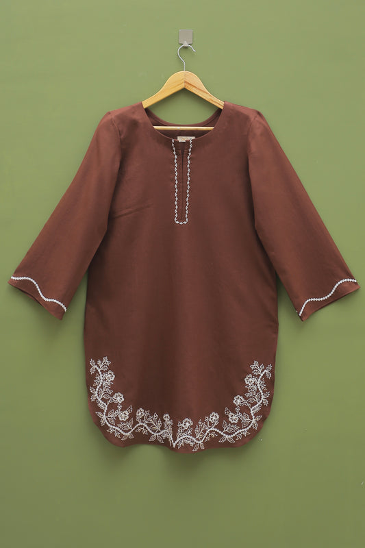 Chocolate Embroidered Suit