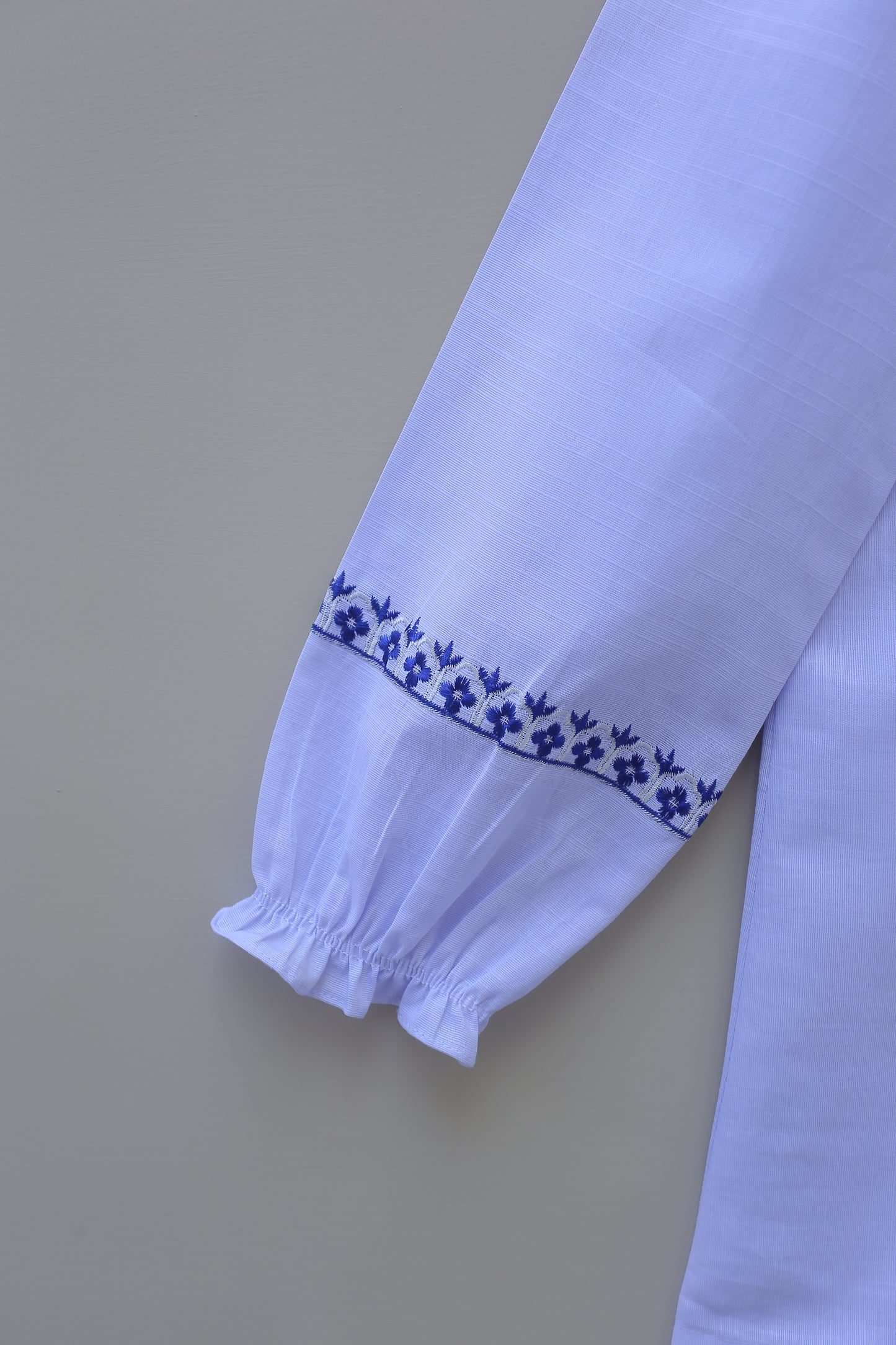 Lavender Embroidered Top