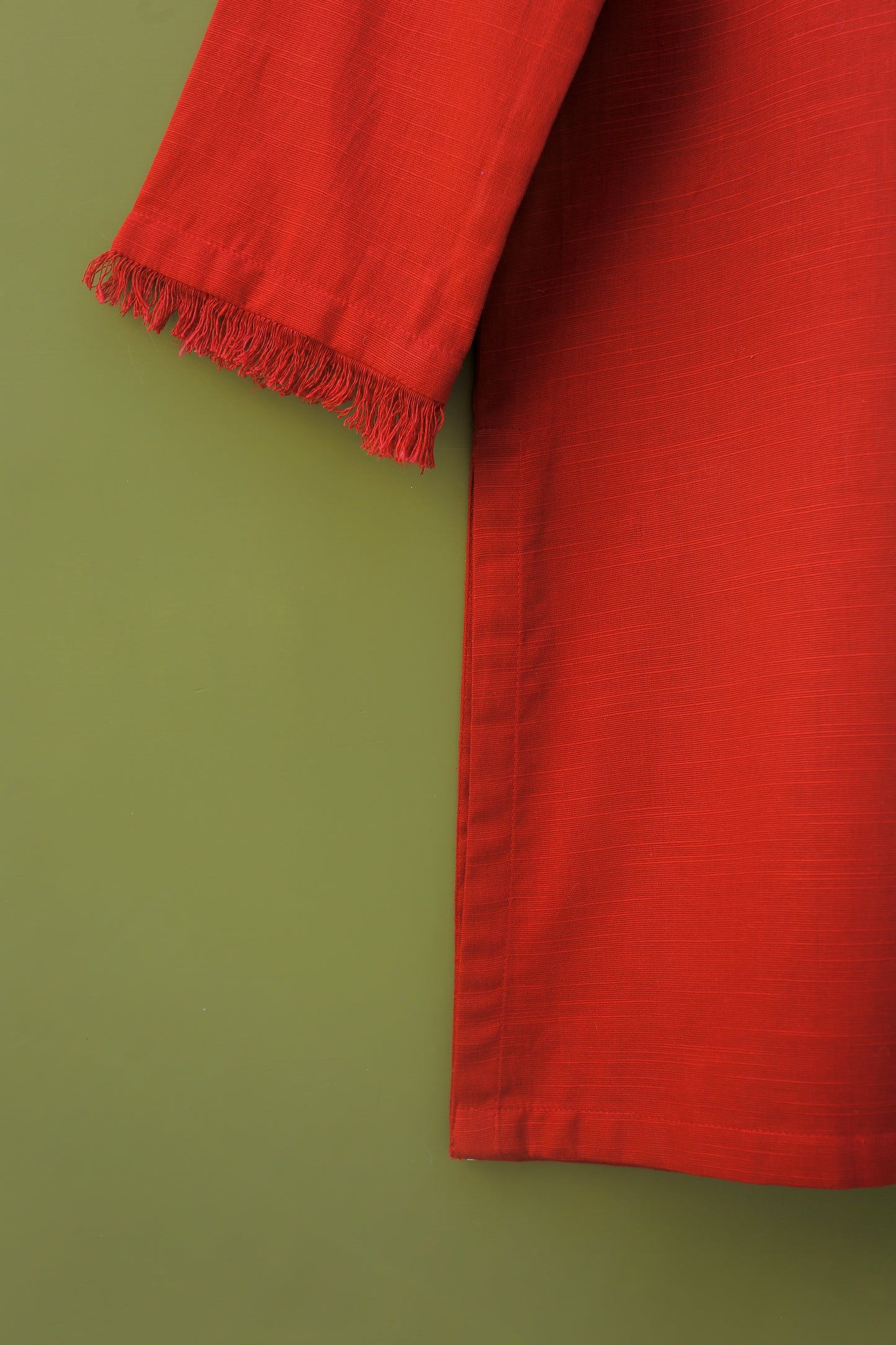 Maroon Embroidered Kurta